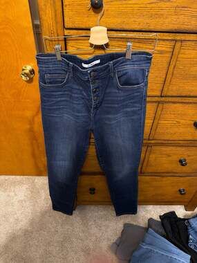 Sam Edelman The Stiletto Skinny 29 High Rise Button Fly Jeans